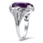 The Madri Ring, smalltop view on a hand