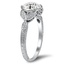 The Shavonne Ring, smalltop view on a hand