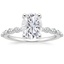 18K White Gold Marseille Half Coverage Diamond Ring (1/4 ct. tw.), smalltop view