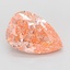 9.10 Ct. Fancy Vivid Pink Pear Lab Grown Diamond