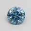 1.02 Ct. Fancy Vivid Blue Round Lab Grown Diamond