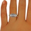 The Carlina Ring, smalltop view on a hand