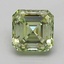 1.05 Ct. Fancy Intense  Green Asscher Lab Grown Diamond