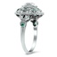 The Villareal Ring, smalltop view on a hand