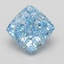 2.81 Ct. Fancy Vivid Blue Cushion Lab Grown Diamond