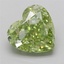 1.50 Ct. Fancy Green Heart Lab Grown Diamond