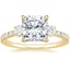 18K Yellow Gold Radiance Three Stone Diamond Ring (1/3 ct. tw.), smalltop view