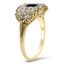 The Margaretta Ring, smalltop view on a hand