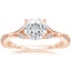 14K Rose Gold Zinnia Diamond Ring (1/3 ct. tw.), smalltop view