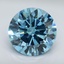 9.01 Ct. Fancy Vivid Blue Round Lab Grown Diamond