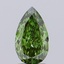 2.02 Ct. Fancy Vivid Green Pear Lab Grown Diamond