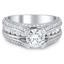 Custom Pave Diamond Cathedral Ring
