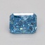 0.67 Ct. Fancy Vivid Blue Radiant Lab Grown Diamond