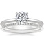 18K White Gold Secret Halo Diamond Ring with Whisper Diamond Ring (1/10 ct. tw.)