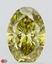 2.06 Ct. Fancy Vivid Yellowish Green Oval Lab Grown Diamond