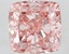 11.54 Ct. Fancy Vivid  Pink Cushion Lab Grown Diamond