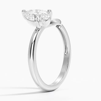 Pear Lab Diamond Toi Et Moi Nesting Ring (1 ct. tw.) in 14K White Gold