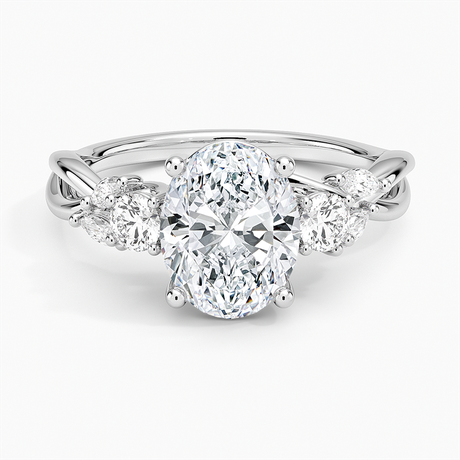 Willow Three Stone Diamond Ring - Brilliant Earth