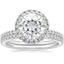 18KW Moissanite Waverly Diamond Bridal Set (2/3 ct. tw.), smalltop view