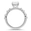 Hidden Halo Shared Prong Diamond Ring, smallview