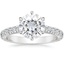 18KW Moissanite Luxe Sienna Diamond Ring (1/2 ct. tw.), smalltop view