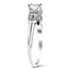 The Ansley Ring, smalltop view on a hand