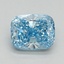 2.05 Ct. Fancy Vivid Blue Cushion Lab Grown Diamond