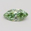 0.73 Ct. Fancy Vivid Green Marquise Lab Grown Diamond