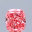 1.01 Ct. Fancy Vivid Pink Cushion Lab Grown Diamond