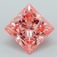 3.08 Ct. Fancy Vivid Pink Princess Lab Grown Diamond