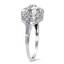 The Eloise Ring, smalltop view on a hand