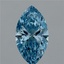 6.03 Ct. Fancy Vivid Blue Marquise Lab Grown Diamond