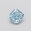 1.51 Ct. Fancy Vivid Blue Cushion Lab Grown Diamond