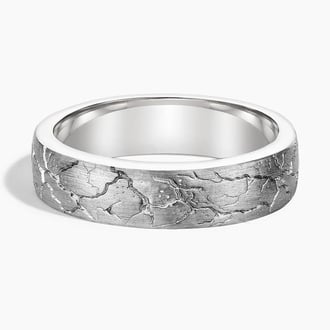 Delta 5.5mm Wedding Ring in 18K White Gold