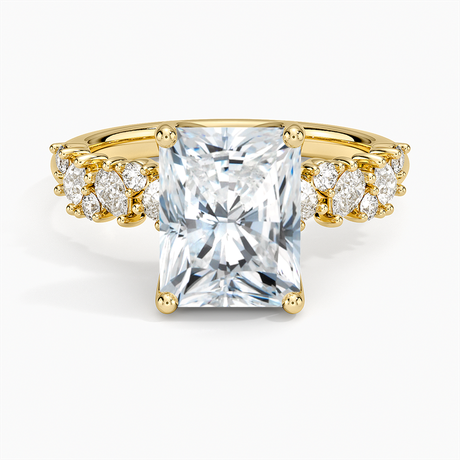 18K Yellow Gold Olivetta Diamond Ring