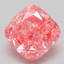 3.10 Ct. Fancy Vivid Pink Cushion Lab Grown Diamond