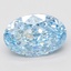 5.08 Ct. Fancy Vivid Blue Oval Lab Grown Diamond