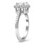 Surprise Basket Halo Diamond Ring, smallside view