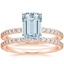 14KR Aquamarine Luxe Petite Shared Prong Diamond Bridal Set (3/4 ct. tw.), smalltop view