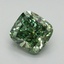 2.7 Ct. Fancy Vivid Pacific Green Cushion Lab Grown Diamond