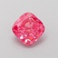 1.04 Ct. Fancy Vivid  Pink Cushion Lab Grown Diamond
