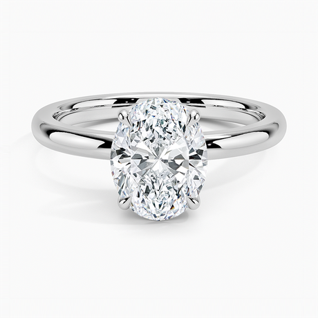 18K White Gold Fairmined 2mm Solitaire Ring