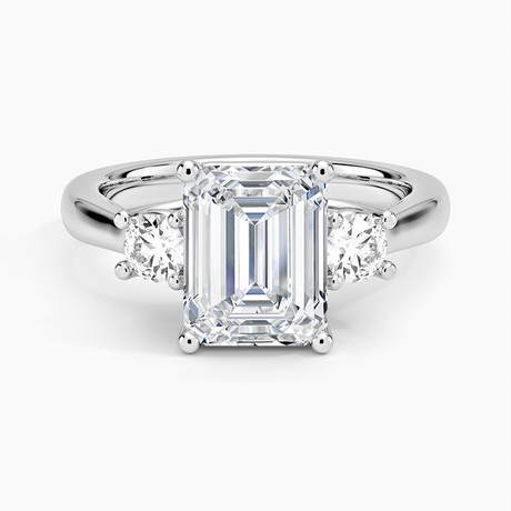 Three Stone Trellis Engagement Ring Setting