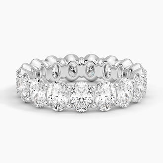 Oval Eternity Lab Diamond Ring (4 ct. tw.) in 18K White Gold