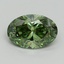 2.01 Ct. Fancy Vivid Pacific Green Oval Lab Grown Diamond