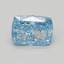 0.93 Ct. Fancy Vivid Blue Cushion Lab Grown Diamond