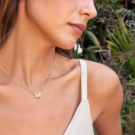 Logan Hollowell Flutter Lab Diamond Necklace (1/5 ct. tw.)
