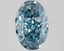 2.39 Ct. Fancy Vivid Blue Oval Lab Grown Diamond