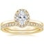 18K Yellow Gold Vienna Diamond Bridal Set (1/2 ct. tw.)