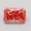1.00 Ct. Fancy Vivid Pink Radiant Lab Grown Diamond